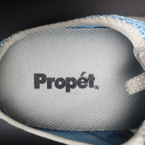 Propet Ladies Size 8 Blue & Grey Slip On Style Mules / Slides - Picture 3 of 8